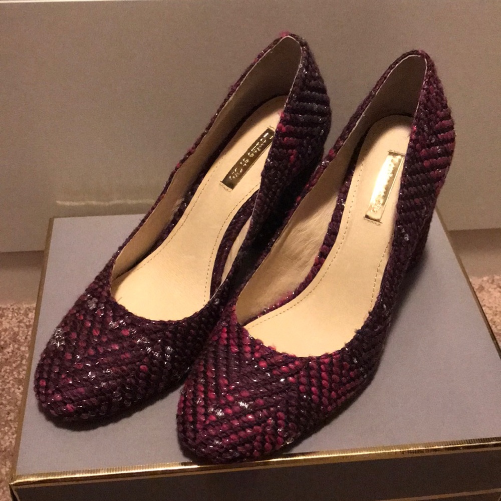 Louise et Cie Purple Tweed Heels